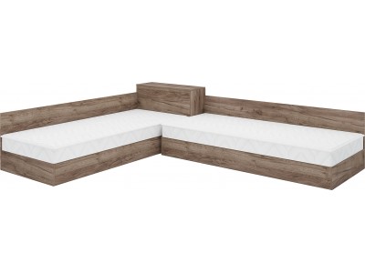 Γωνιακά κρεβάτια Marea 1 tobacco craft